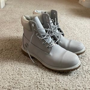 Light Grey Timberland Boots